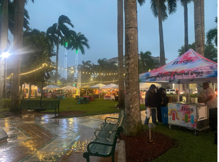 The Boca Raton Night Market’s First Night – Highlights and Rain